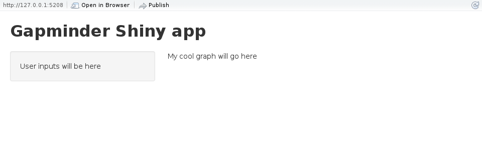 Gapminder Shiny app first text